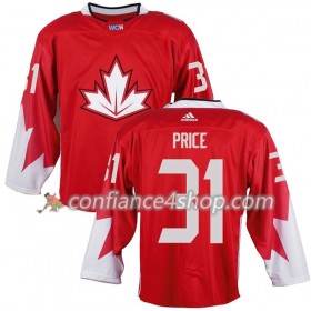 Adidas Maillot de Hockey Canada Carey Price 31 Coupe du monde de hockey sur glace 2016 Rouge - Homme